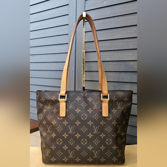 Authentic LOUIS VUITTON Monogram Cabas Piano Shoulder Bag - Picture 2 of 12